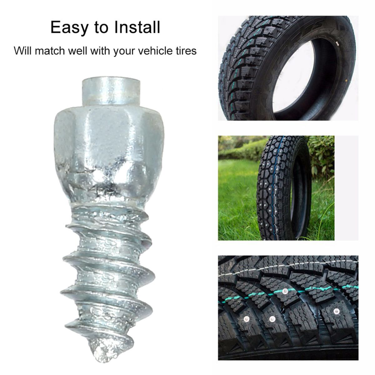 520Pcs Car Tires Studs Screw Snow Tire Studs Spikes Wheel