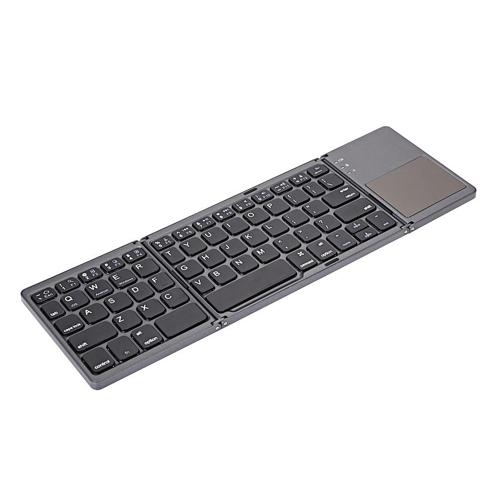 B033 Bluetooth Keyboard Three Layers Folding Touchpad