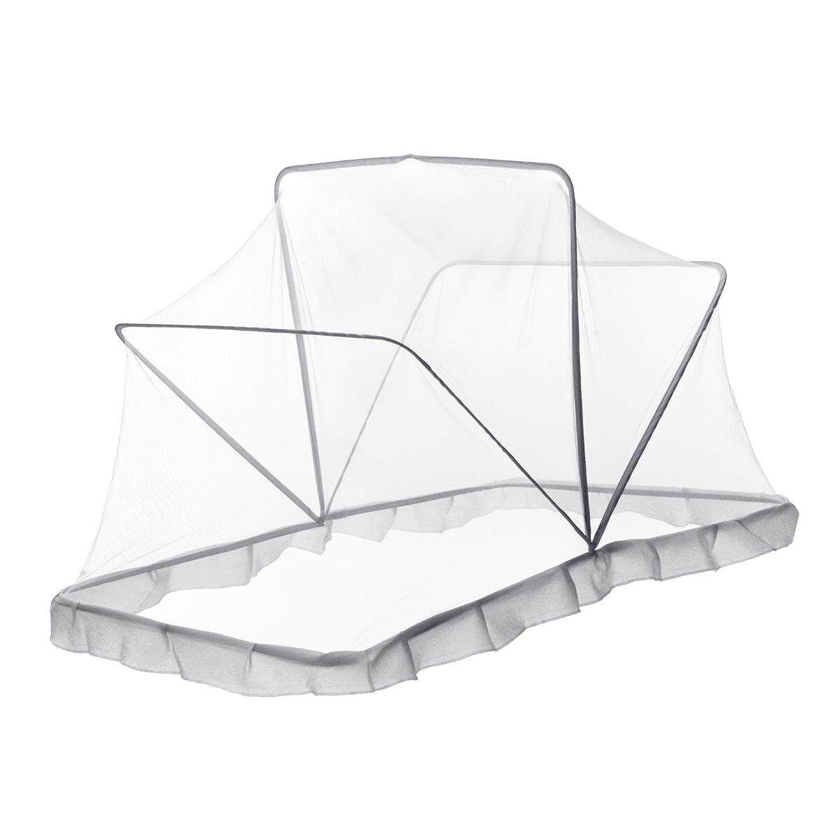 Portable Foldable Baby Bed Crib Curtain Sleep Mosquito Cover Net Space Grey