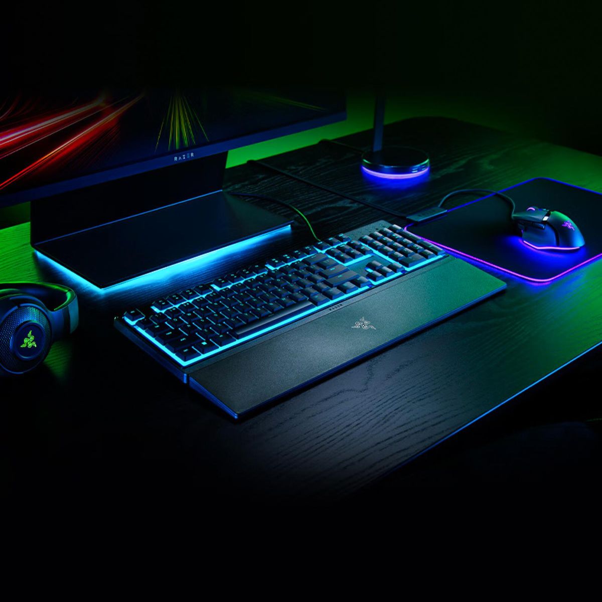 Razer V3X 104 Keys Gaming Keyboard Razer Chroma RGB USB Wired Keyboard 1000Hz Mechanical Keyboard with Detachable Wrist Rest