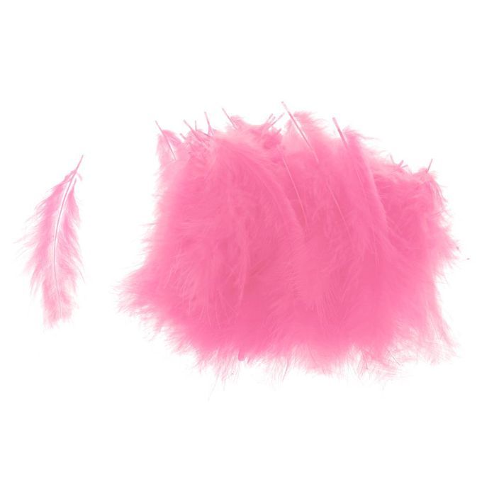 100-Piece DIY Craft Feather Bobo Feather Ornaments Balloon Pink
