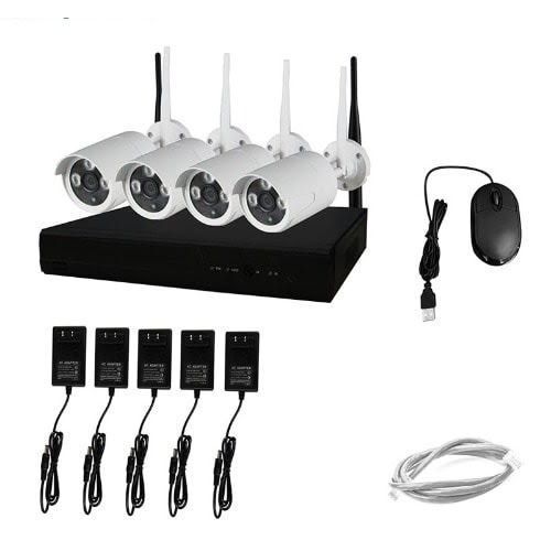 4 Channels Wireless Nvr Wifi Cctv Kit