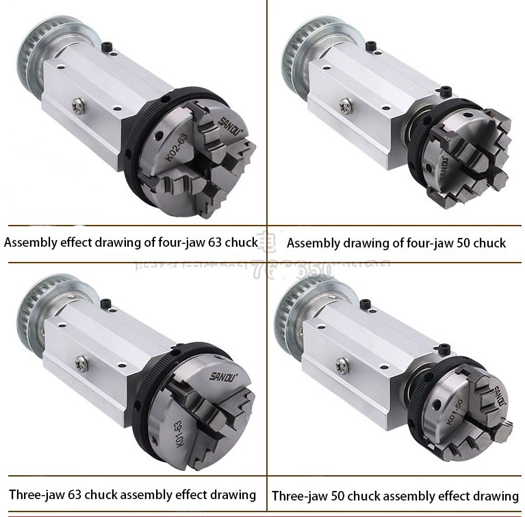 50 63 Mini Lathe, Woodworking Beads Machine Spindle