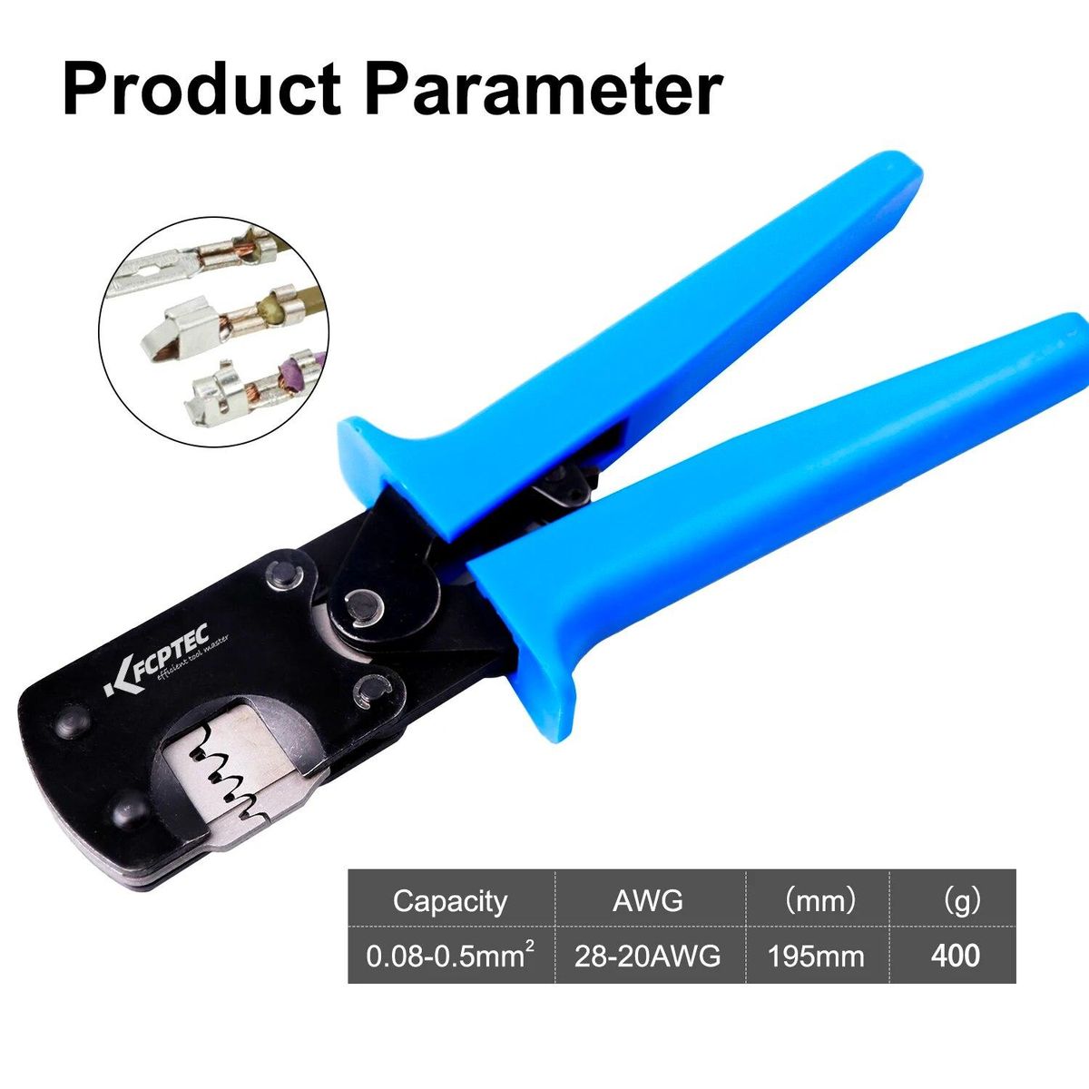 32-20 AWG Crimping Pliers Ratcheting Crimper for D-Sub Open Barrel