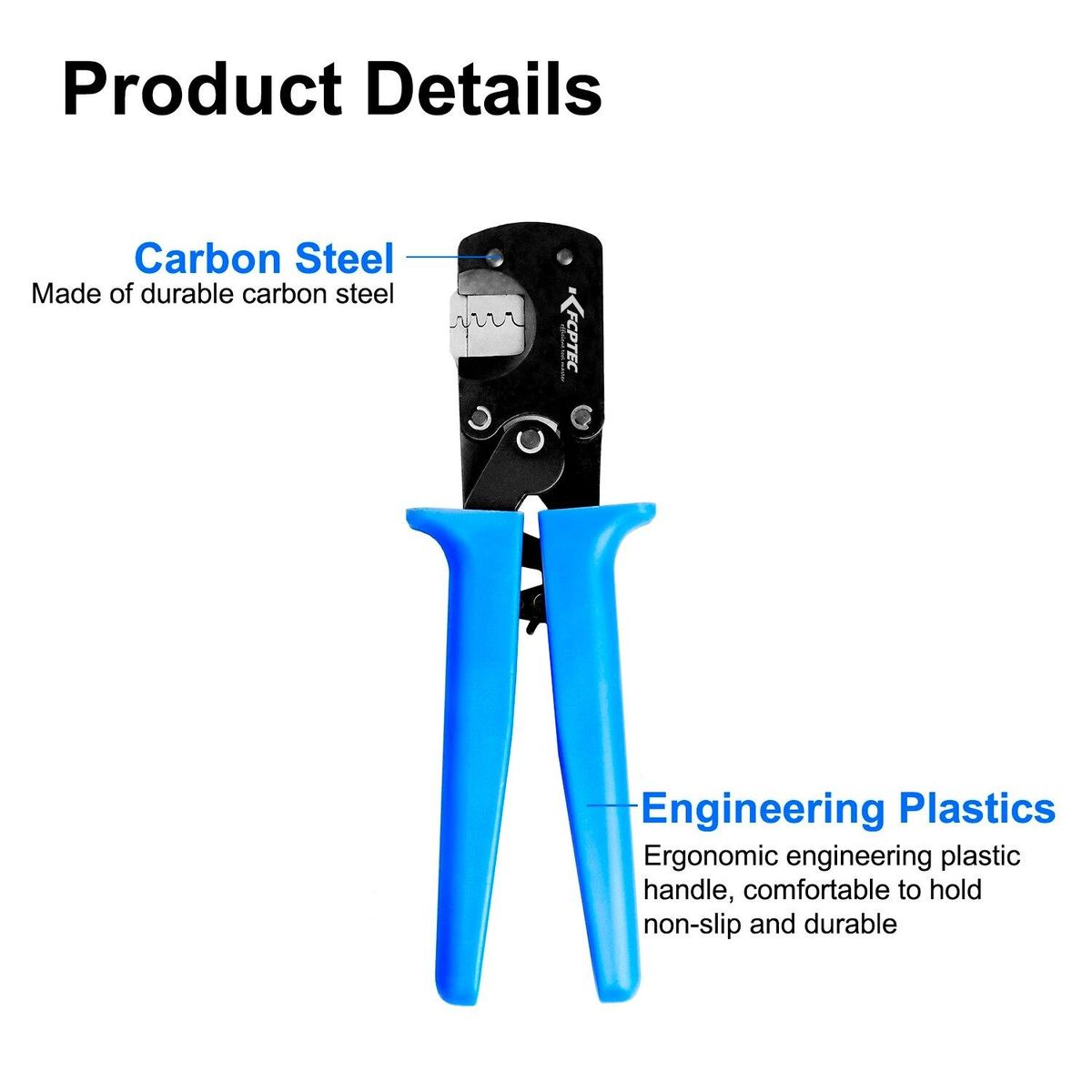 32-20 AWG Crimping Pliers Ratcheting Crimper for D-Sub Open Barrel