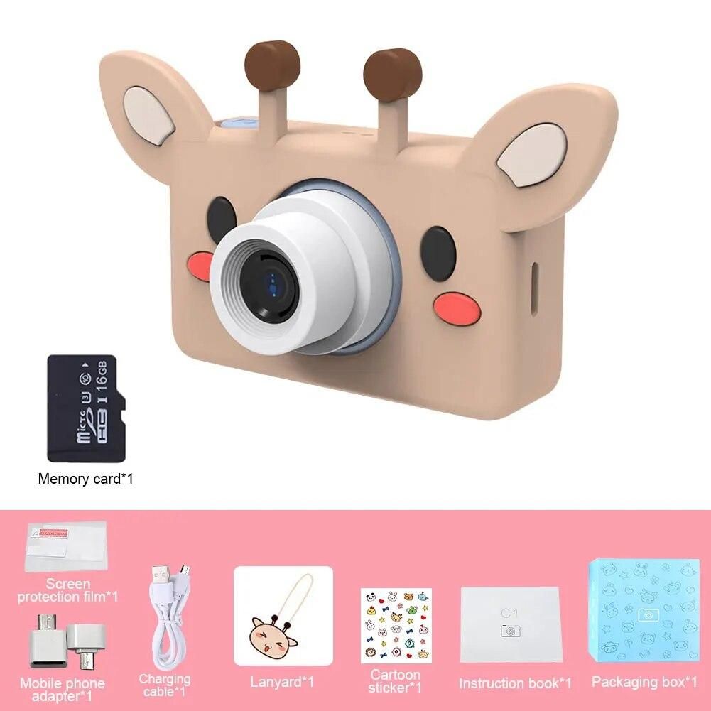 Mini Camera Kids Toys 2.0 Inch Screen Children Camera Support for TF Card Christmas Birthday Festival Gifts Educational Toys
