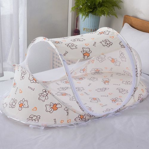4PCS Summer Baby Bed Crib Mosquito Netting Folding Mattress