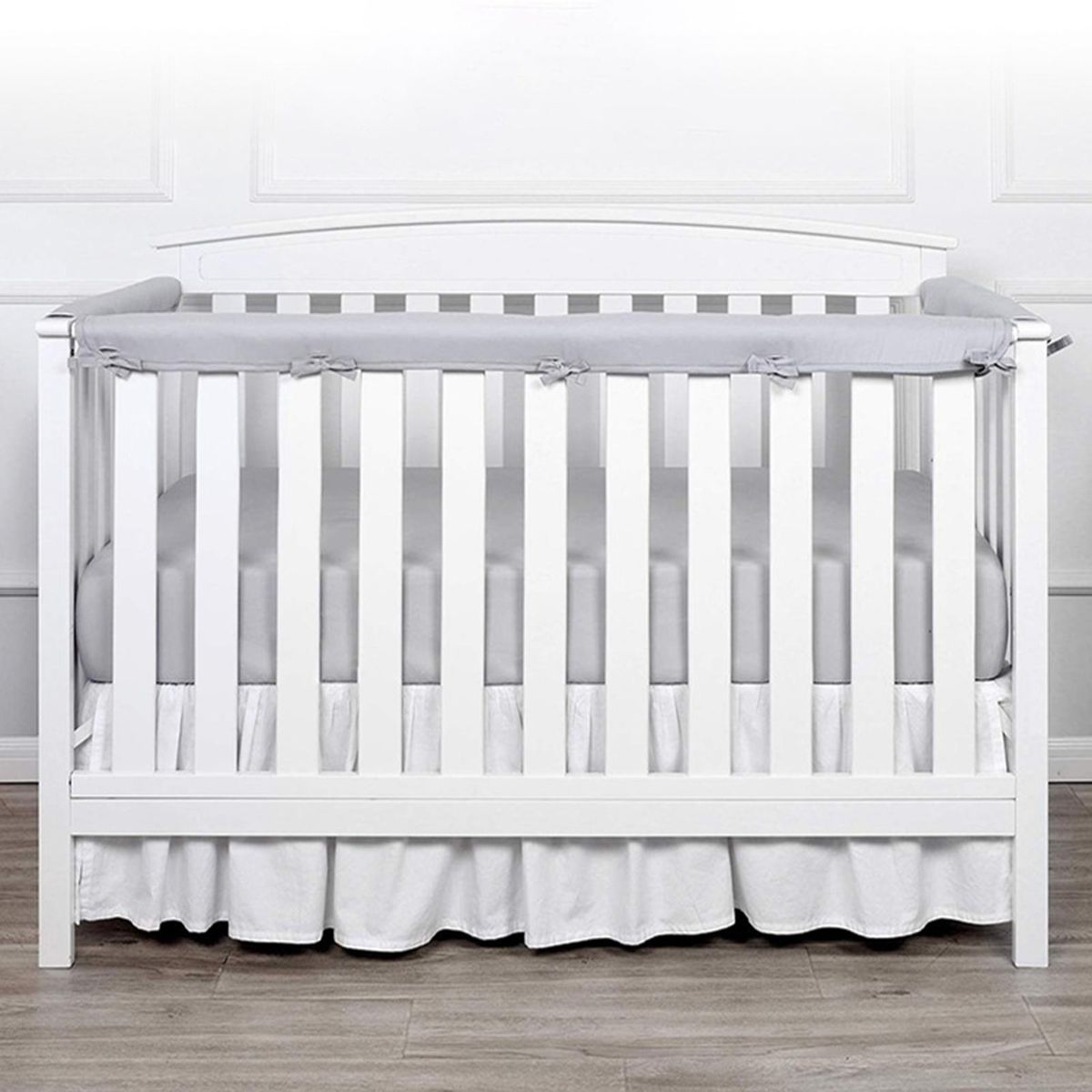 Toddler Bed Safety Rail Soft Safe Bed Rail Protection Set for Baby Grey