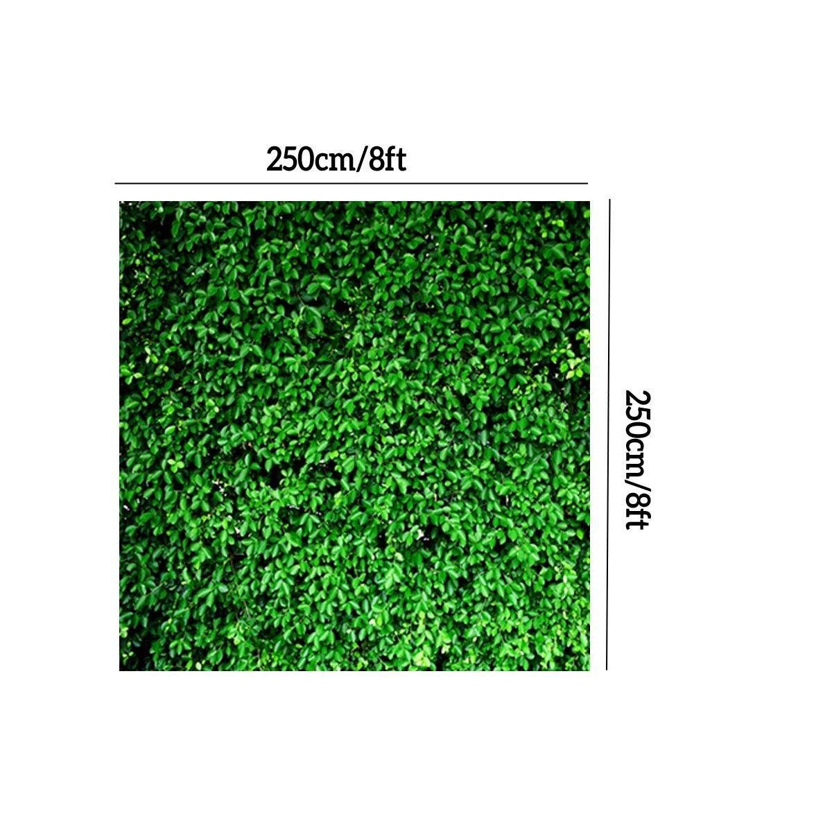7x5Ft/ 8x8Ft Green Leaves Wall Backdrop For Photography Grass Background Spring Birthday Party Ground Decor Outdoorsy Theme Newborn Baby Bridal Shower Wedding Photo Studio Booth Army Green