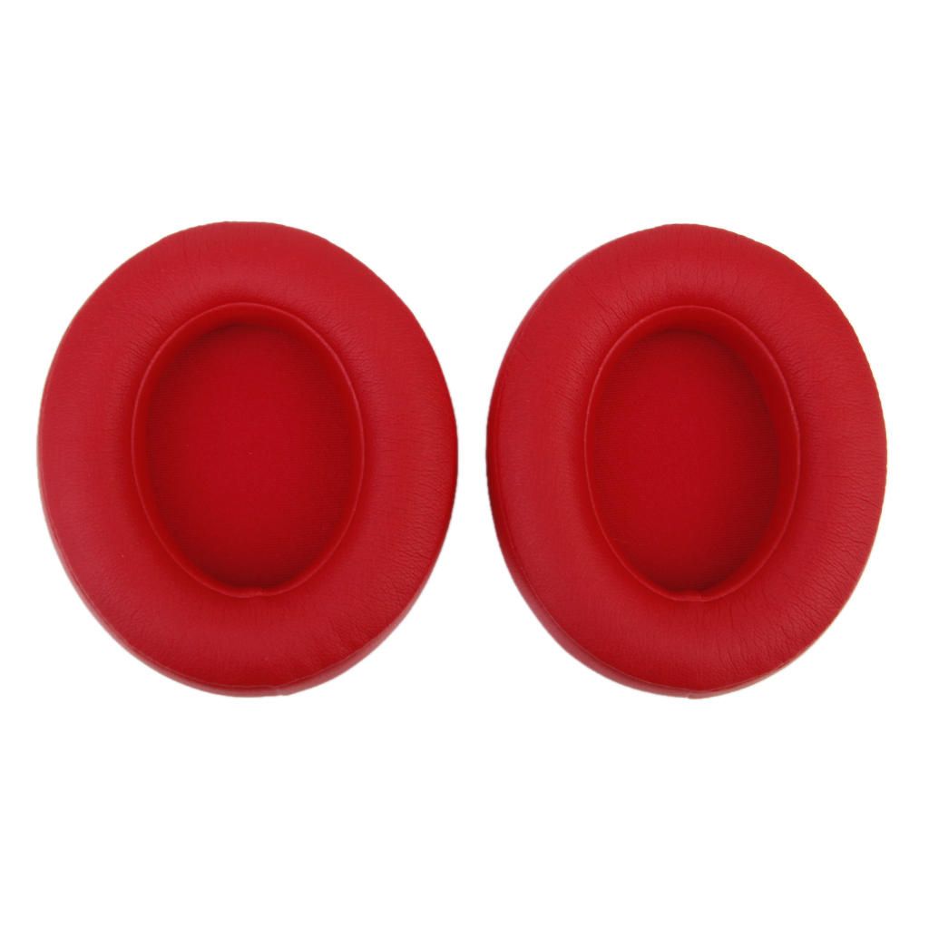 2Pcs Replace Ear Cushions Pads By  .0 Headphone Red