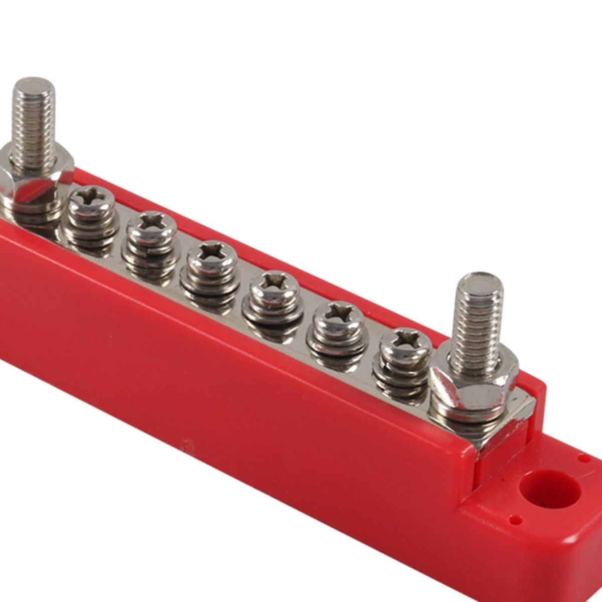 6 Terminal Bus Bar 150A Bus  With Cover W/6 Screws+2 Studs