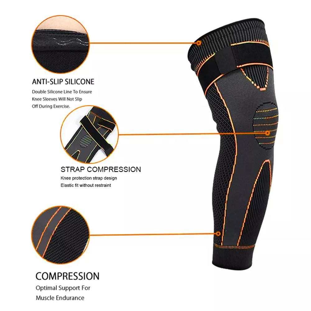 (A)Sports Kneepad Pressurized Elastic Knee Pads For Joint Pain Support Tourmaline Acupressure Self Heating Knee Sleeve Knee Brace SAB