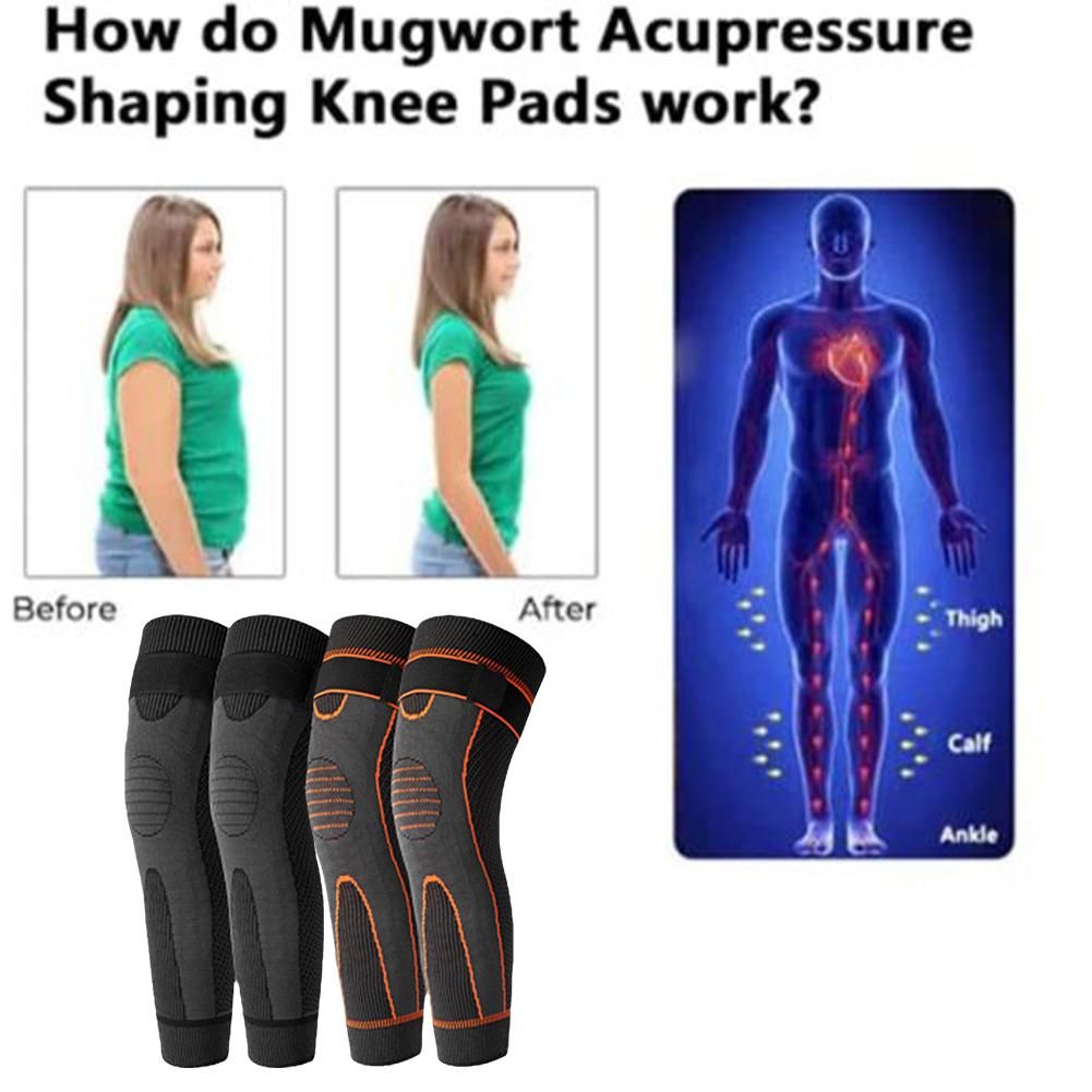 (A)Sports Kneepad Pressurized Elastic Knee Pads For Joint Pain Support Tourmaline Acupressure Self Heating Knee Sleeve Knee Brace SAB