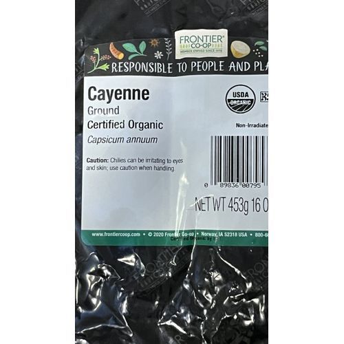Organic Ground Cayenne, 16Oz 453G