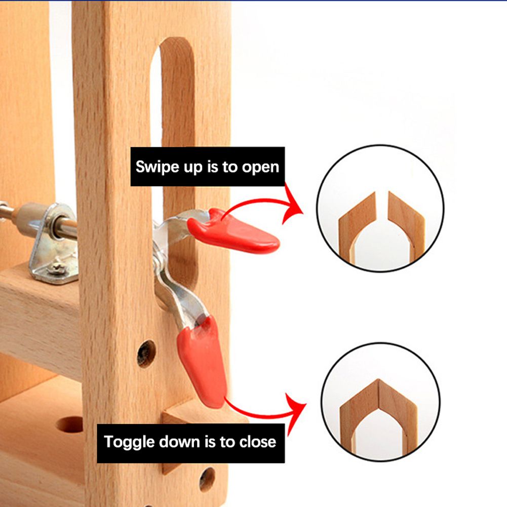Leather Hand Stitching Fixture Wooden Leather Fix Clamp