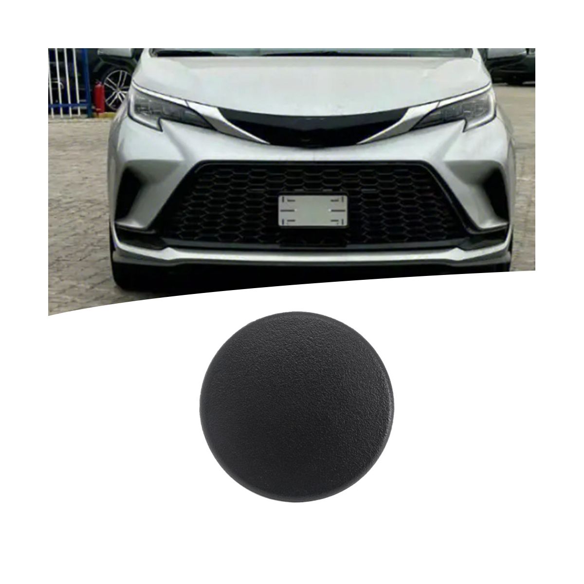 For Toyota Sienna 2010-2019 Seat Armrest Cover Front Middle Row Seat Armrest Cover Screw Hole Round Cover 72848-08020