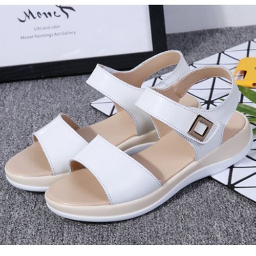 Women Summer Ultra Light Sandals Flat Shoes-White