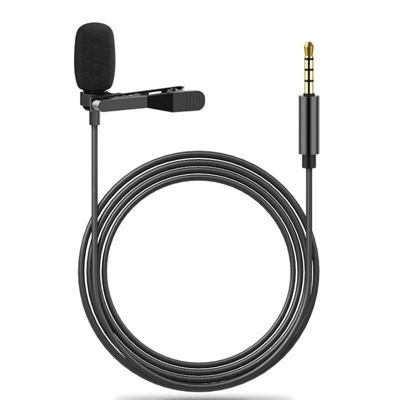 Collar Clip Microphone Mini Portable Small Microphone Live Recording Noise Reducti