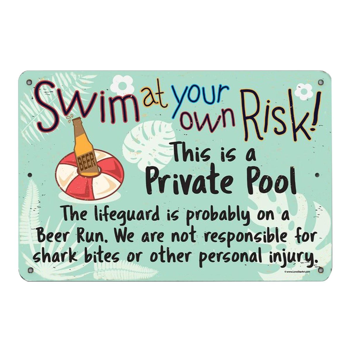 Swimming Pool Signage Metal Swimming Pool Rule Sign