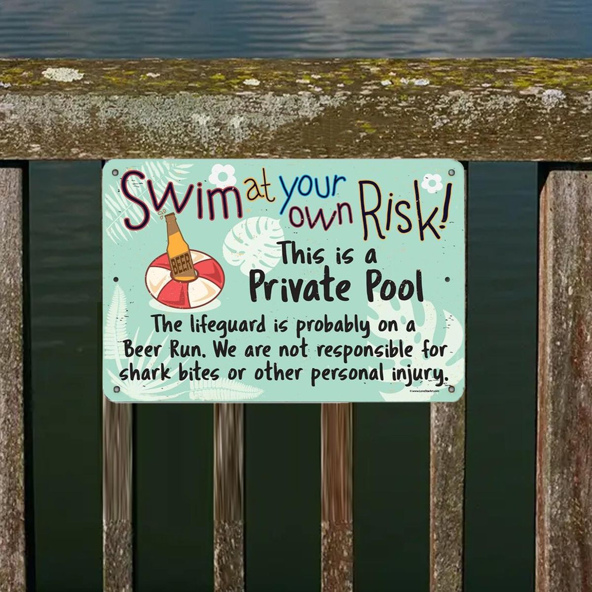 Swimming Pool Signage Metal Swimming Pool Rule Sign