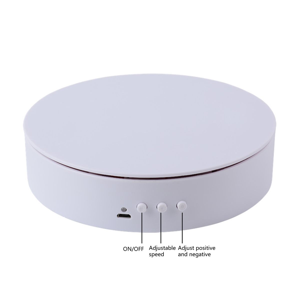 Rotating Show Stand Electric Rotating Showcase Motorized Turntable White