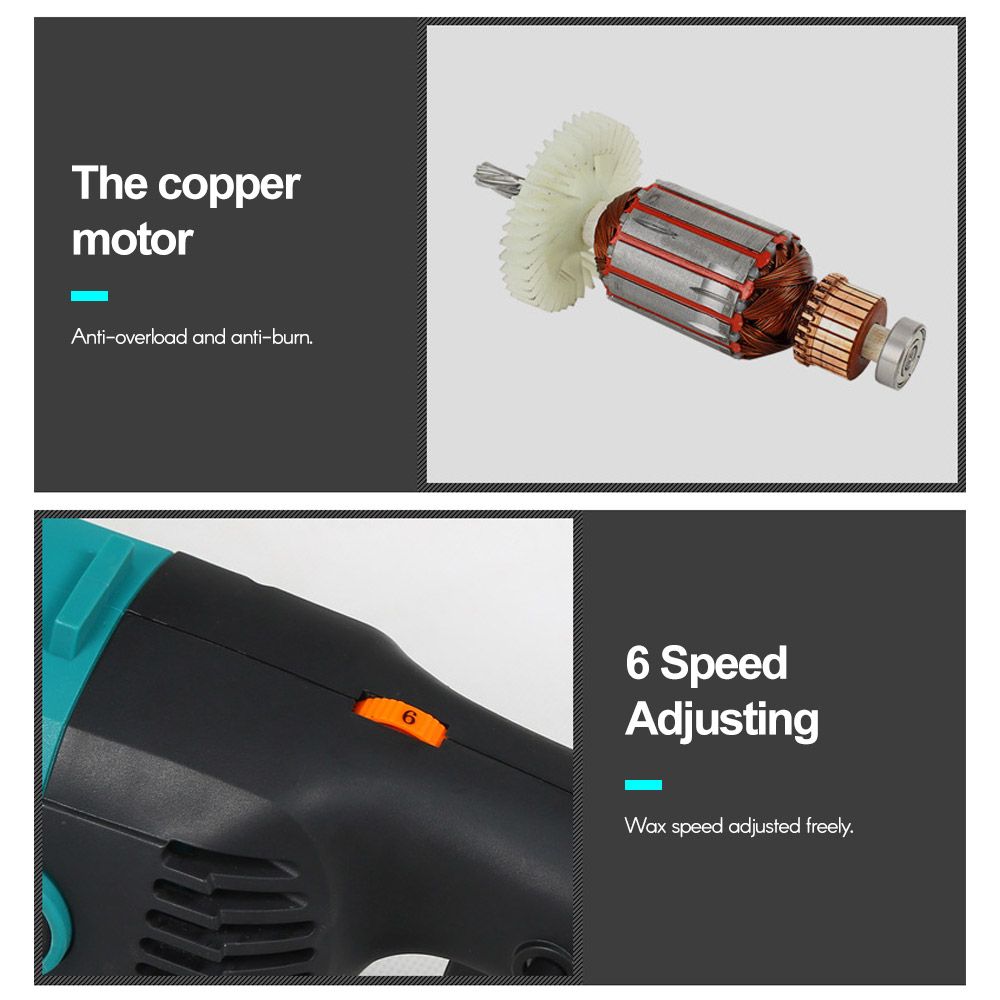 Electric Buffer Polisher 7 Inch For Polishing Sanding Waxing