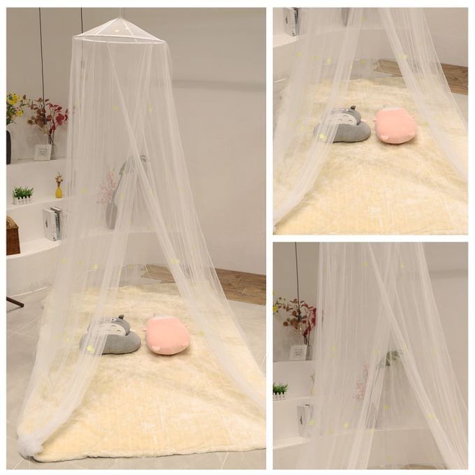 Bed Canopy Anti-mosquito Net With Snowflakes Glow In Dark