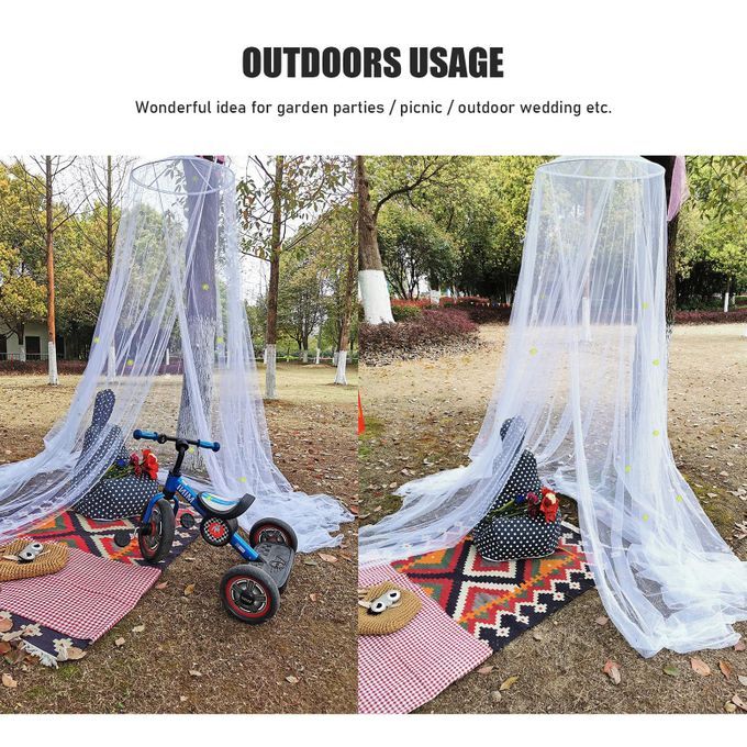 Bed Canopy Anti-mosquito Net With Snowflakes Glow In Dark