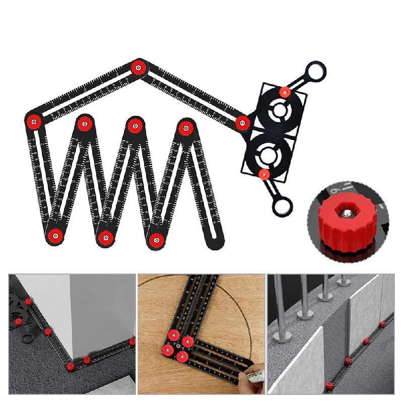 12/9/6 Fold Aluminium Alloy Tile Hole Locator Multi