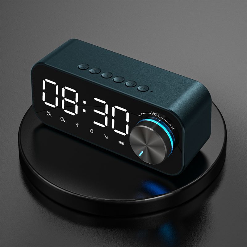 LED Alarm Clock Wireless Table Clock  Bluetooth Music Player Adjustable Loudspeaker Digital Display Night Lamp Home Accessories