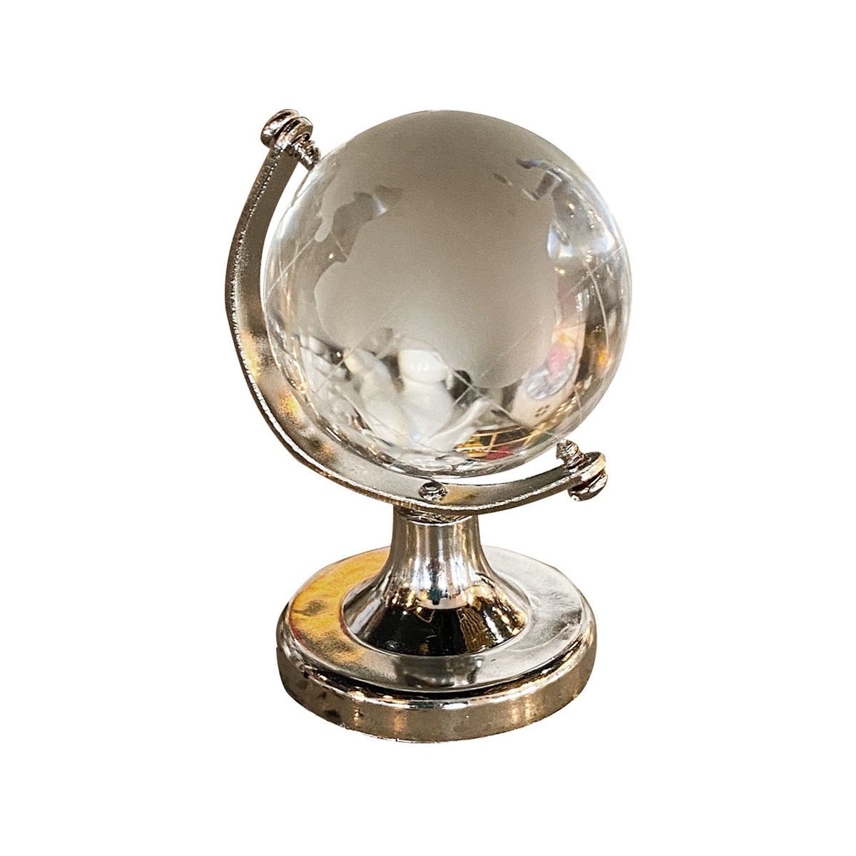 Round Earth Globe Delicate Practical Mini Artificial Crystal Sphere Ball For Office