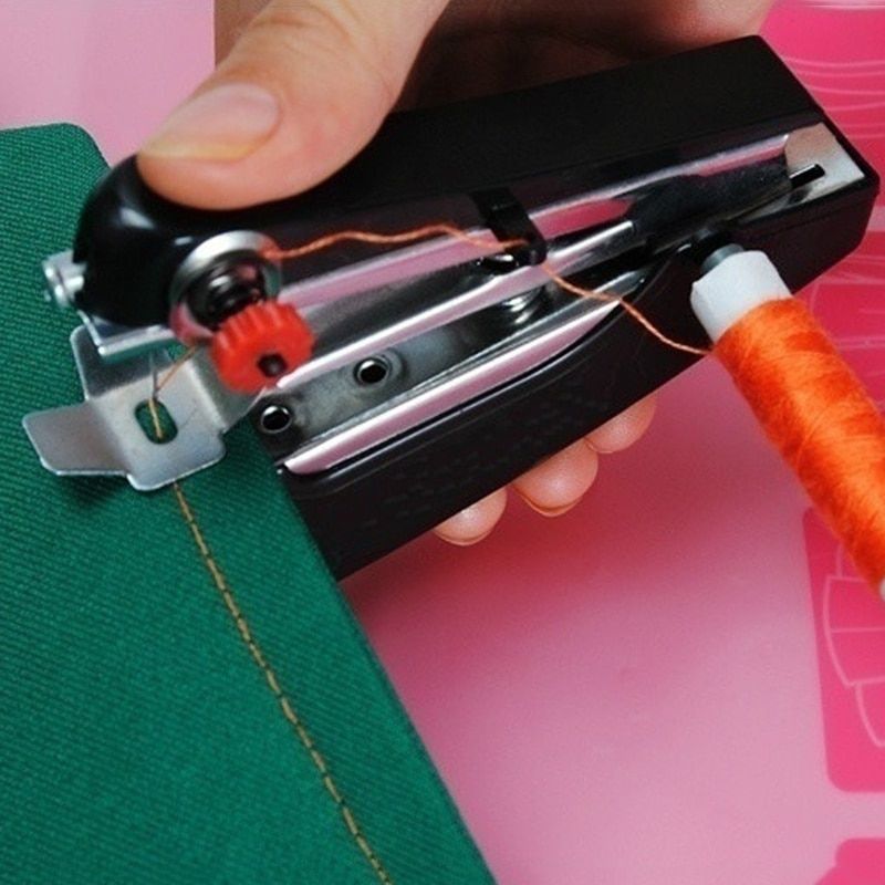 Portable Electrical Mini Sewing Machine DIY Handheld Needlework Cordless Manual Clothes Sewing Machines Accessories For Travel