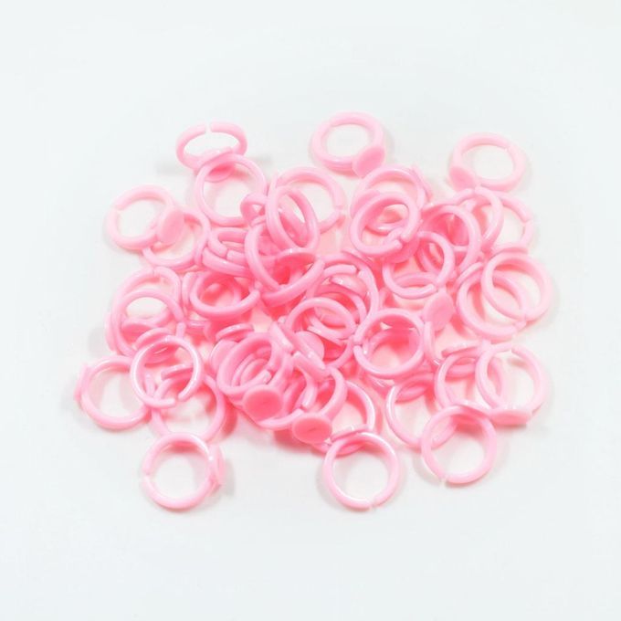 2x 50x Handmade Rings Setting Base Pink Cabochon Beading Finger Rings