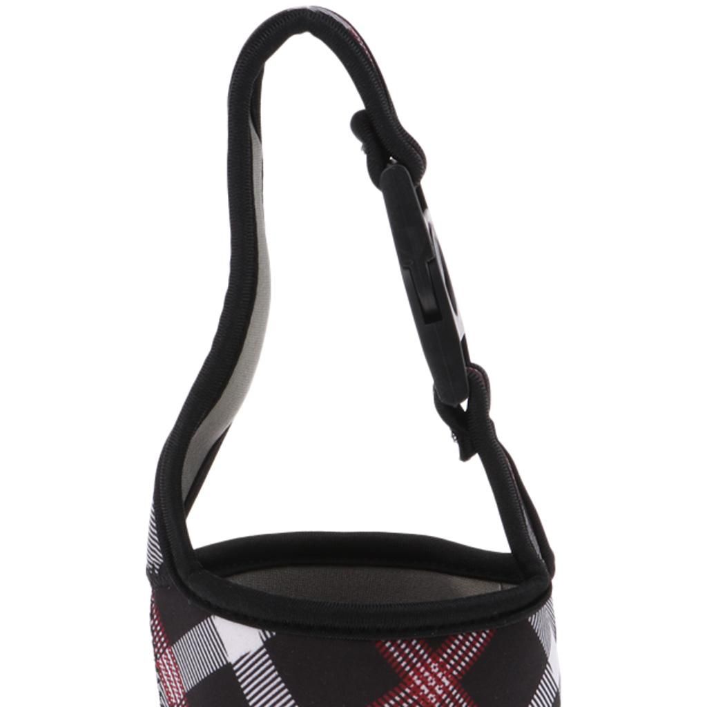 Water Bottle Tumbler Carrier Bag Cover Holder Protective Pouch Black