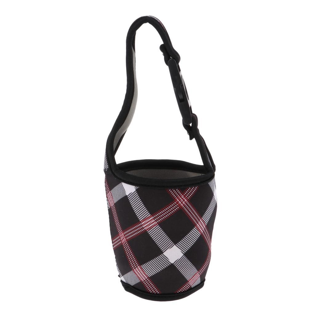 Water Bottle Tumbler Carrier Bag Cover Holder Protective Pouch Black