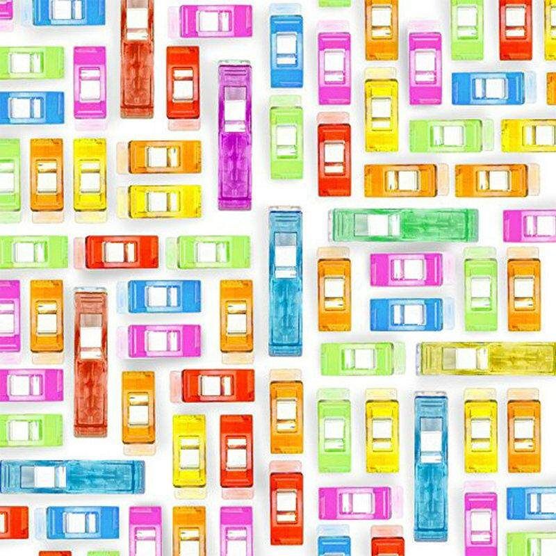 100pcs Filling Clips Quilt Tools Patchwork Sewing Accessory Plastic Wonder Clips Clamps Fabric Craft Sewing Holder