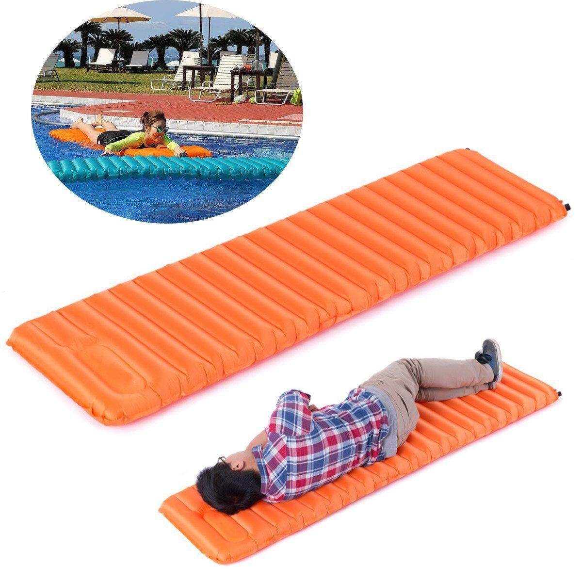 Self Inflating Camping Hiking Mat Cushion Bed Sleeping Backpacking Air Pad AU Orange