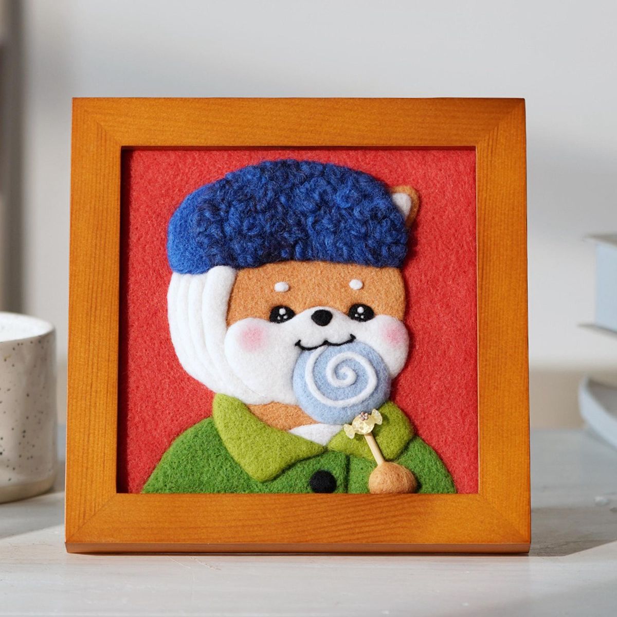 Wool  Felt Kit Gift IY Ornament W/ Photo Frame Picture For D