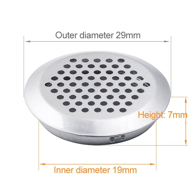 100 PCS 19mm Bevel Surface Cabinet Round Air Vent