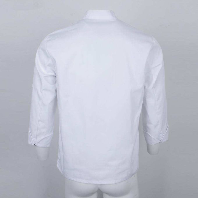 Women Men Hotel Kitchen Chef Uniform Food Services Long XL White