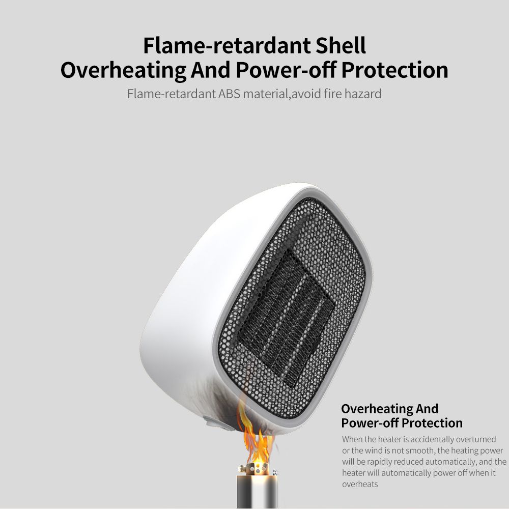 500W Warm Air Heater Mini Portable Desktop Indoor Heater