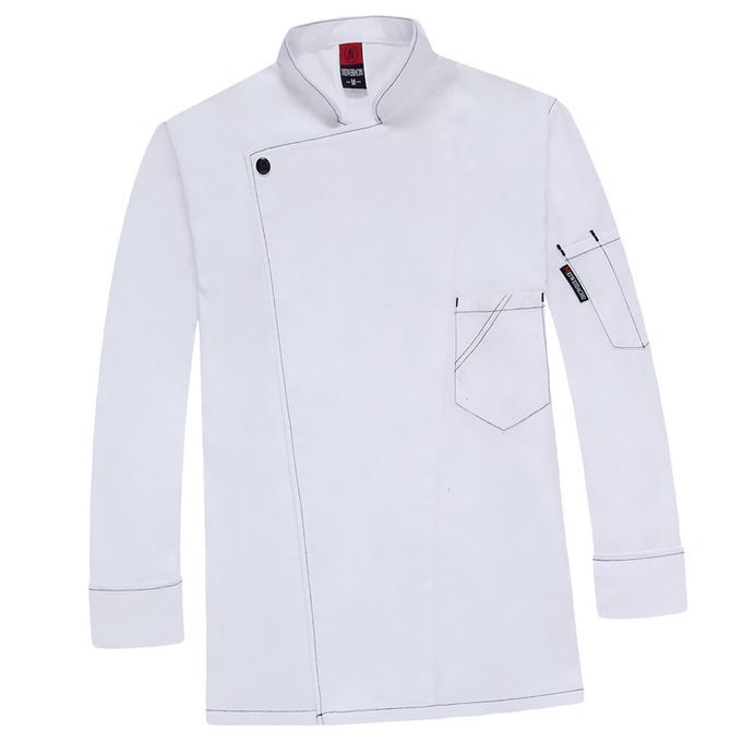 Chef Coat Men Women Kitchen Work Cook Uniform White Apparel Chef