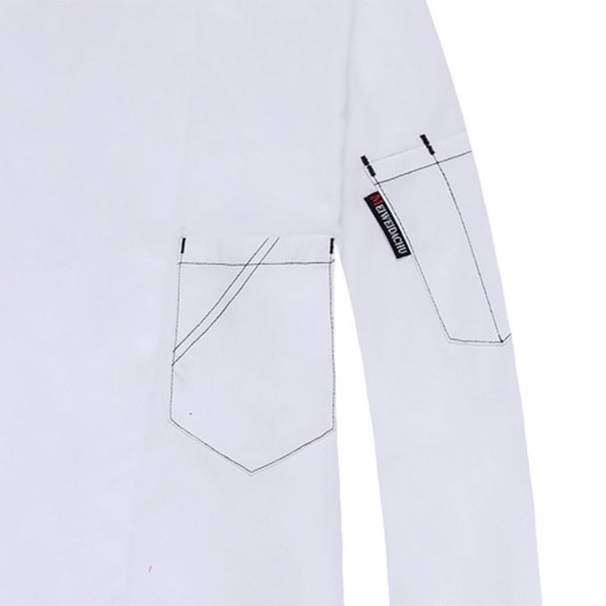 Chef Coat Men Women Kitchen Work Cook Uniform White Apparel Chef
