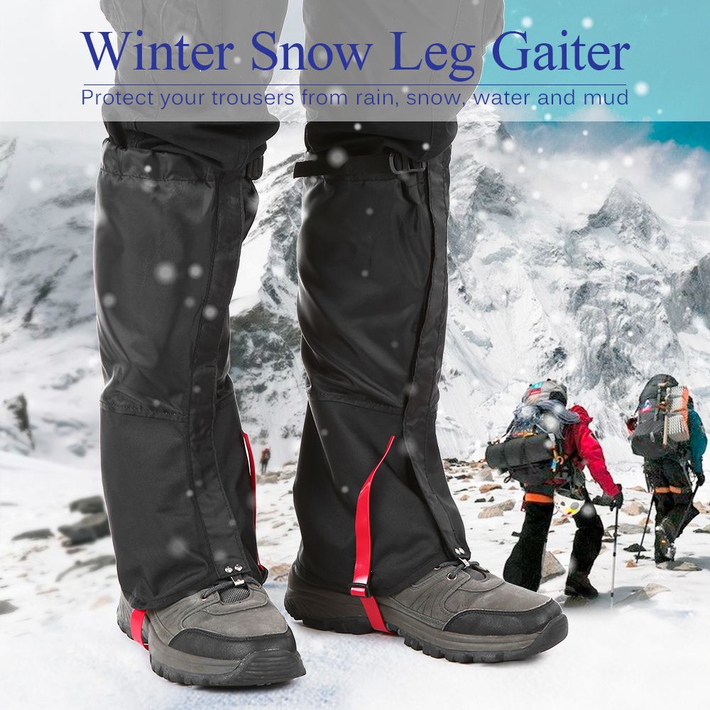Outdoor Mountain Snow Leg Gaiters Windproof Waterproof Shoes