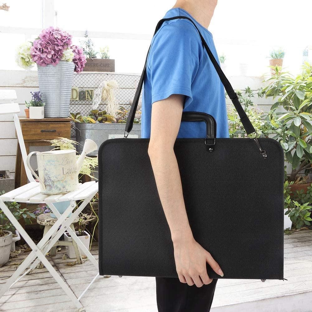 Art Portfolio Case with ZipperArtist Carrying Case Poster BoardTote Bag for Art Storage Folder