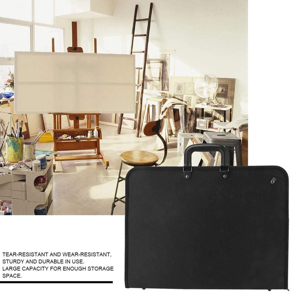 Art Portfolio Case with ZipperArtist Carrying Case Poster BoardTote Bag for Art Storage Folder