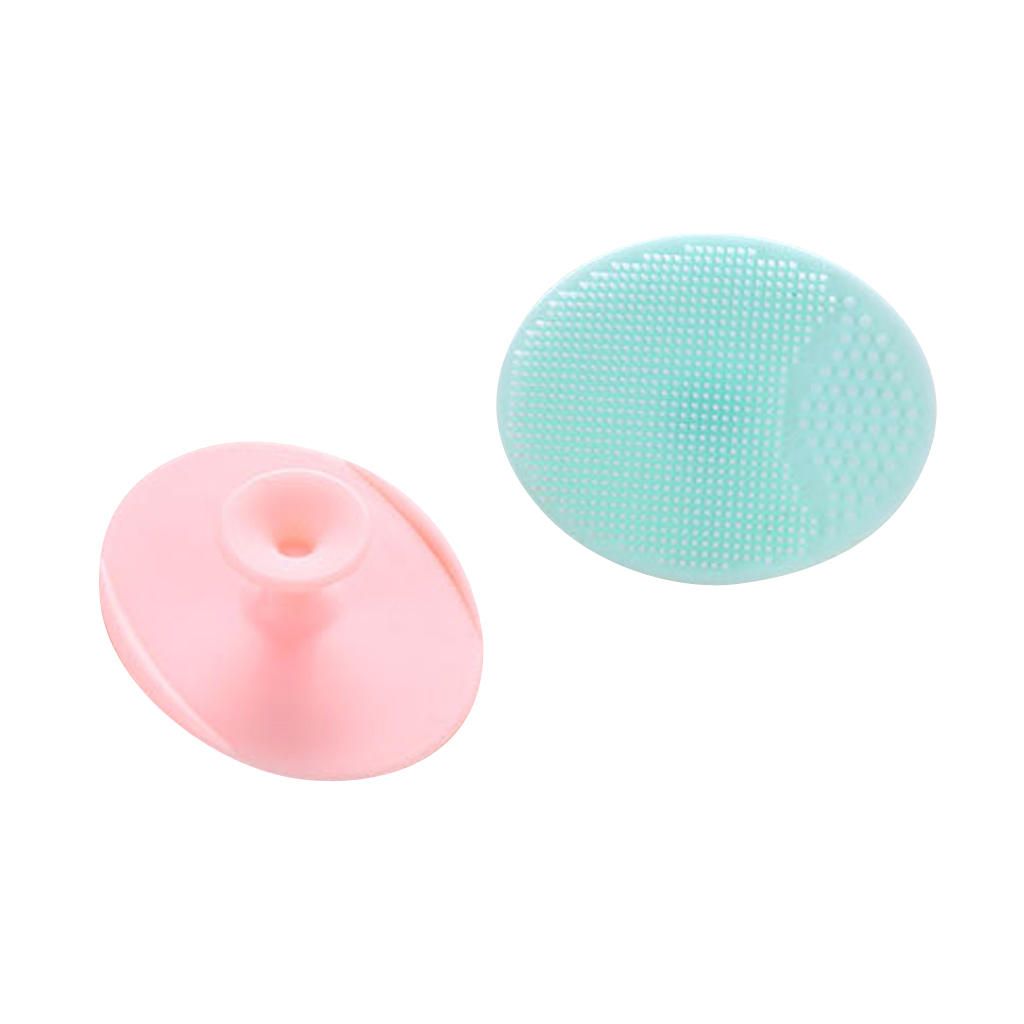 2 Facial Cleansing Silicone Brush Skin  Pore Cleaner Massager