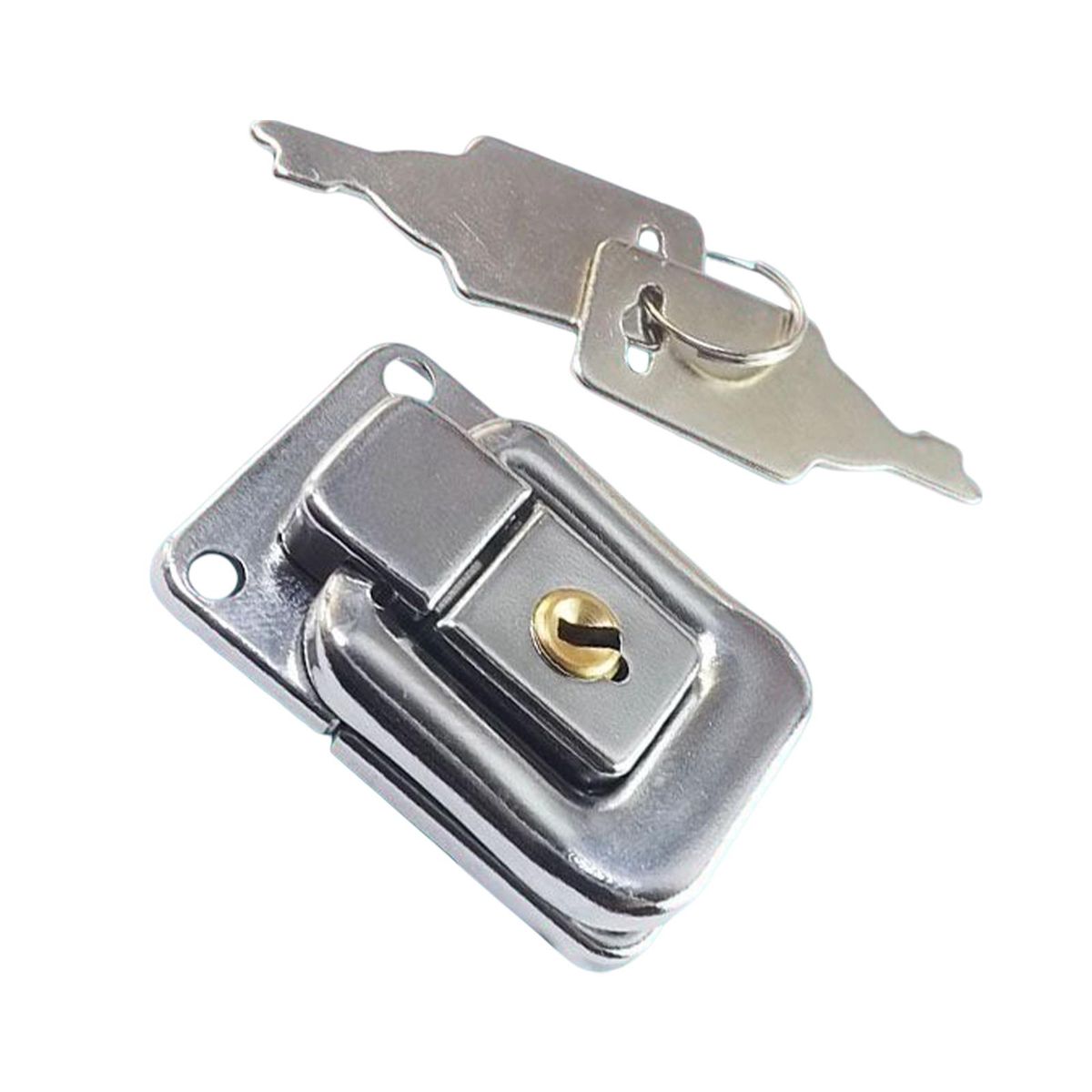 Suitcase Locking Buckles Latch Clasp With Keys Hole Center Distance