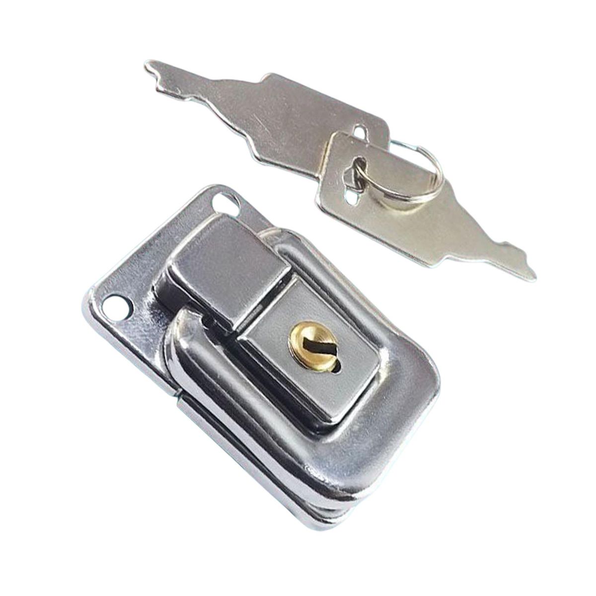 Suitcase Locking Buckles Latch Clasp With Keys Hole Center Distance