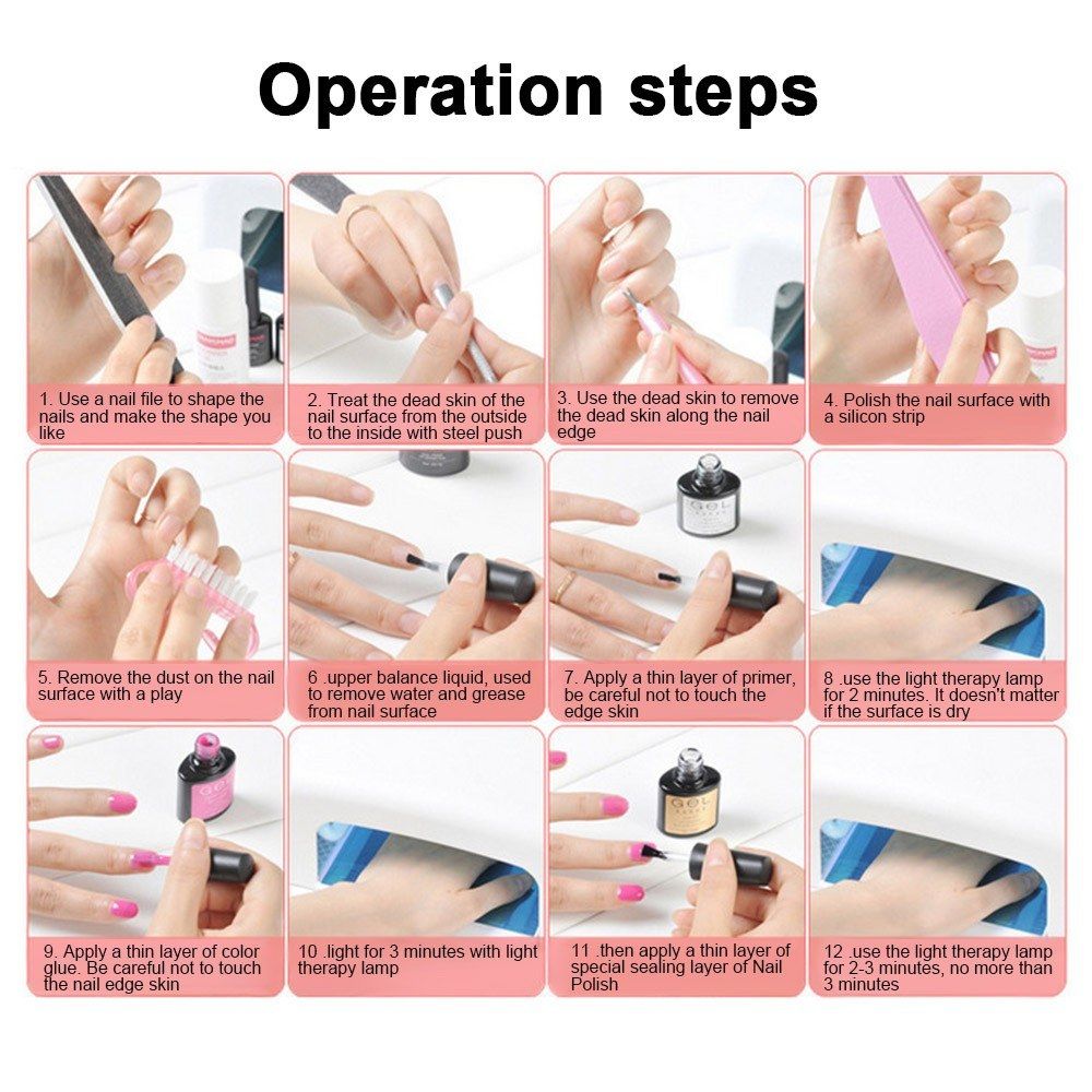 5pcs Nail Files Buffer Block Nail Dust Brush Sand Paper